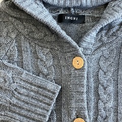 ［INGNI］ケーブルニットカーディガンＭの画像