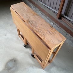 ※急ぎ！！ 折りたたみ木製 棚 机の画像