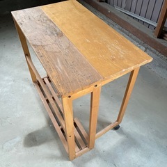 ※急ぎ！！ 折りたたみ木製 棚 机の画像