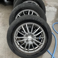 185/65r15ダンロップ29週22年製とアルミホイール4本の画像