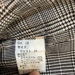 レディースパンツS 
チェック柄　の画像