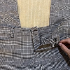 レディースパンツS 
チェック柄　の画像