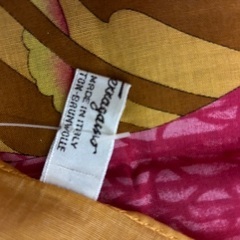 フェラガモ　ミニスカーフ　コットン100%の画像