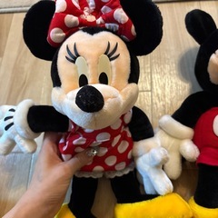 ミッキー　ミニー　ぬいぐるみの画像