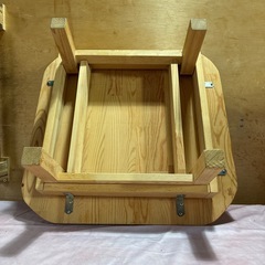 テーブル　折りたたみテーブル　ちゃぶ台　折りたたみちゃぶ台　木製　中古の画像