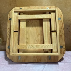 テーブル　折りたたみテーブル　ちゃぶ台　折りたたみちゃぶ台　木製　中古の画像