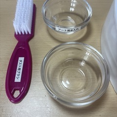 JNCEネイリスト技能検定 フィンガーボール アート用 ケア用 水入れ ダスト用ぶらしブラシの画像