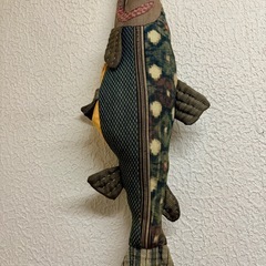 お譲り先決まりました　荒巻鮭のぬいぐるみ　和風　シャケの画像