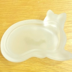 新品未使用　猫　小物入れ　アクセサリーケース　石鹸入れの画像