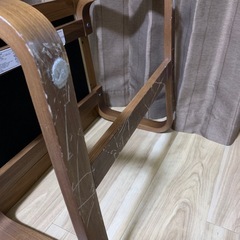 グレー ファブリック 無印良品　リビングでもダイニングでも使えるベンチの画像