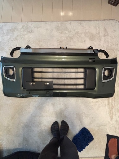 DR17W クリッパーリオ 純正 フロントバンパー クールカーキ　新車外し極上品