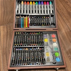 無料　子供 クレヨン　ペン　セット　+ 専用ボックスの画像