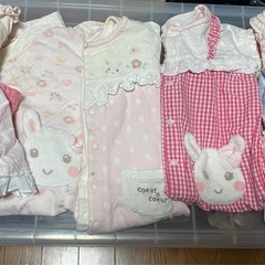 （女の子）新生児から使える洋服の画像