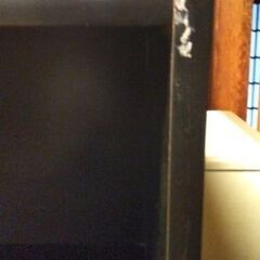 木製　カラーボックス　黒の画像