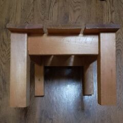 木製踏み台の画像