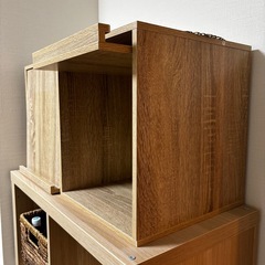 木製ボックスラックの画像