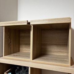 木製ボックスラックの画像