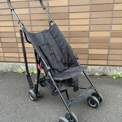 クールキッズ　リクライニングバギー　黒　ベビーカーの画像