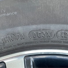 スタッドレスタイヤホイール付き４本＋非金属チェーンセット　 の画像