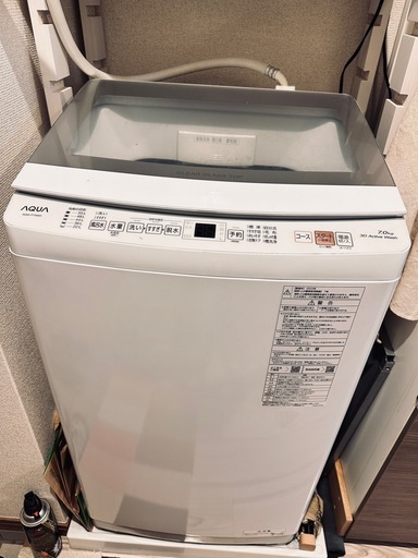 ＜引取確定＞アクア　洗濯機　2023年製　7KG
