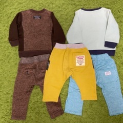 子供服80㎝（長袖・長ズボン）5点セットの画像