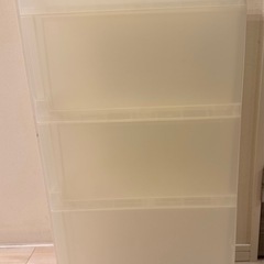 無印良品　ポリプロピレン　収納ストッカー　キャスター付２の画像