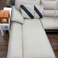 【ジモティー割あり】【ジャングル守口店】ソファー　3人掛け　ベージュ　ニトリ　ロゾの画像