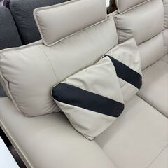 【ジモティー割あり】【ジャングル守口店】ソファー　3人掛け　ベージュ　ニトリ　ロゾの画像