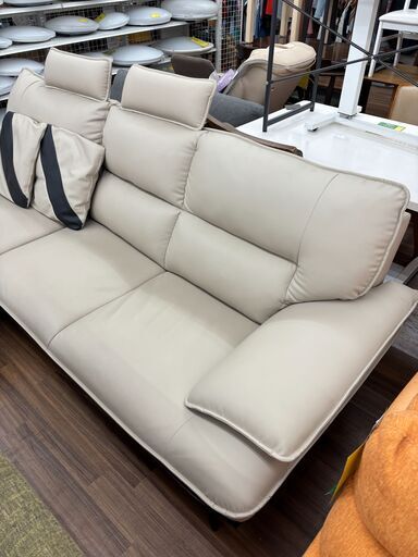 【ジモティー割あり】【ジャングル守口店】ソファー　3人掛け　ベージュ　ニトリ　ロゾ