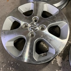 スズキ純正アルミホイールPCD100100 14インチ 4本4.5Jプラス50 スタッドレスなどに、、　　の画像
