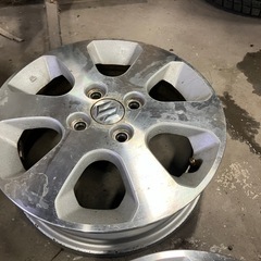 スズキ純正アルミホイールPCD100100 14インチ 4本4.5Jプラス50 スタッドレスなどに、、　　の画像