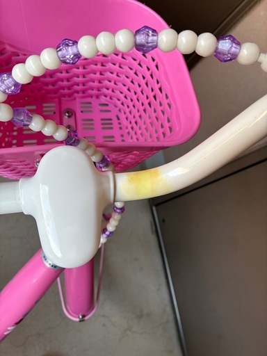 【引取限定】16インチ子供用自転車　 ミニーマウスポルカドット　アイデス