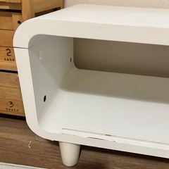 テレビ台　白の画像