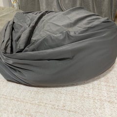 無印ビーズクッションあげますの画像