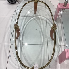 【軽トラック90分無料貸出】ガラスセンターテーブル　アンティーク調の画像