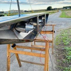 ダンプ用大型リヤバンパー　ステンレス製の画像