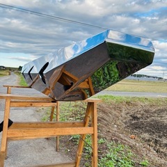 ダンプ用大型リヤバンパー　ステンレス製の画像