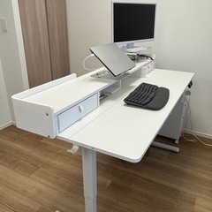 【差し上げます】昇降式デスクの画像