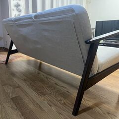 IKEA エーケネーセット 3人掛けソファ（ライトベージュ）／南堀江手渡し限定の画像