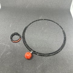 パッションコーラル　ペンダント＆リングの画像