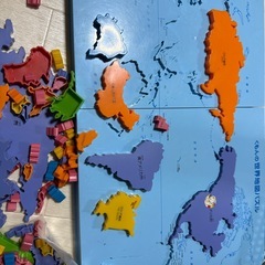 くもんの世界地図パズルの画像