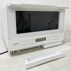 M【中古品】日立 HITACHI スチームオーブンレンジ ヘルシーシェフ ホワイト MRO-S7B 27L 2023年製 キッチン家電の画像