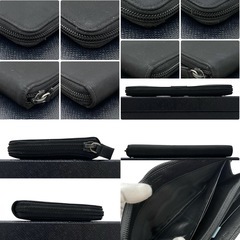 PRADA プラダ 長財布 三角ロゴ サフィアーノ ラウンドファスナー ブラックの画像