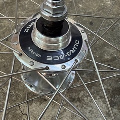 ［自転車専門店］USEDパーツ☆トラック完組ホイール（後輪）・DURA-ACEハブの画像