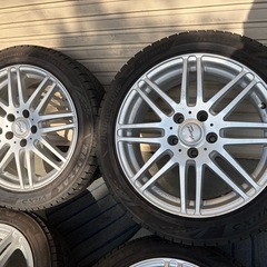 冬タイヤ 17インチ ✳️ ブリヂストン製ブリザック VRX3 ✳️ 225/45R17 アルミ付きバリ山４本組の画像