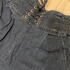 裏起毛 子供服 デニムパンツ 160の画像