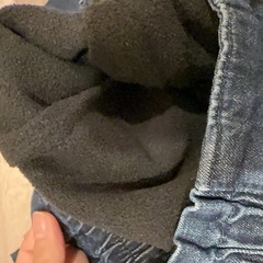 裏起毛 子供服 デニムパンツ 160の画像