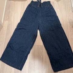 裏起毛 子供服 デニムパンツ 160の画像