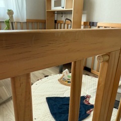 ベビーサークル ナチュラル 北欧風の画像