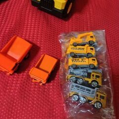 建設土木車両　10台セット＆おまけミニカー5台付き（袋）の画像